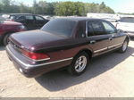 1993 Mercury Grand Marquis Ls Burgundy vin: 2MELM75W7PX684403