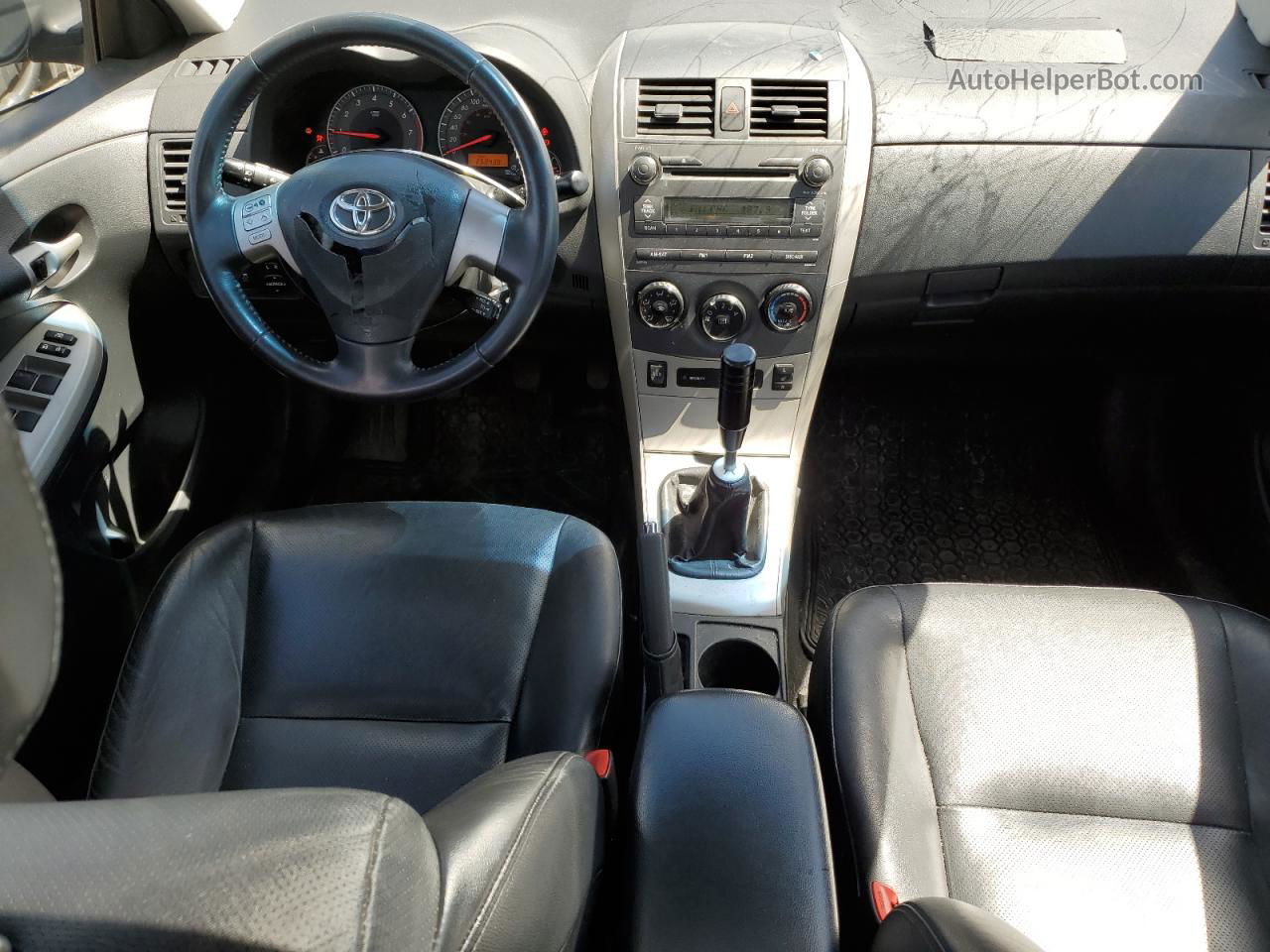 2010 Toyota Corolla Xrs Черный vin: 2T1BE4EE6AC031802