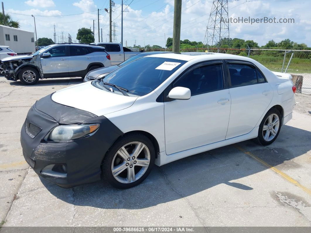 2010 Toyota Corolla Xrs White vin: 2T1BE4EE8AC038699