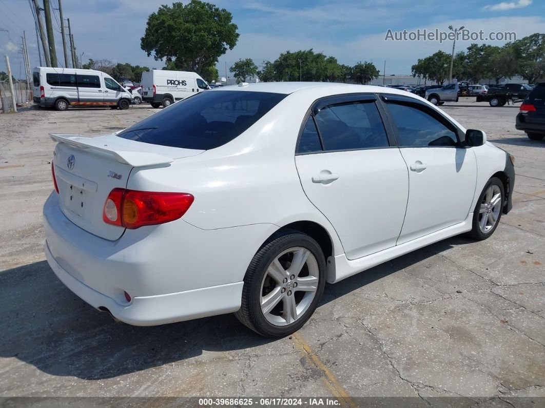 2010 Toyota Corolla Xrs White vin: 2T1BE4EE8AC038699