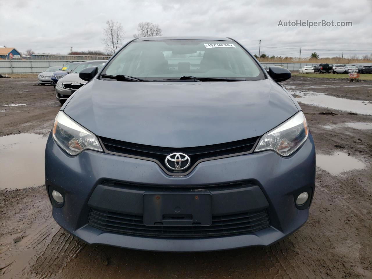 2014 Toyota Corolla Eco Синий vin: 2T1BPRHE1EC221418