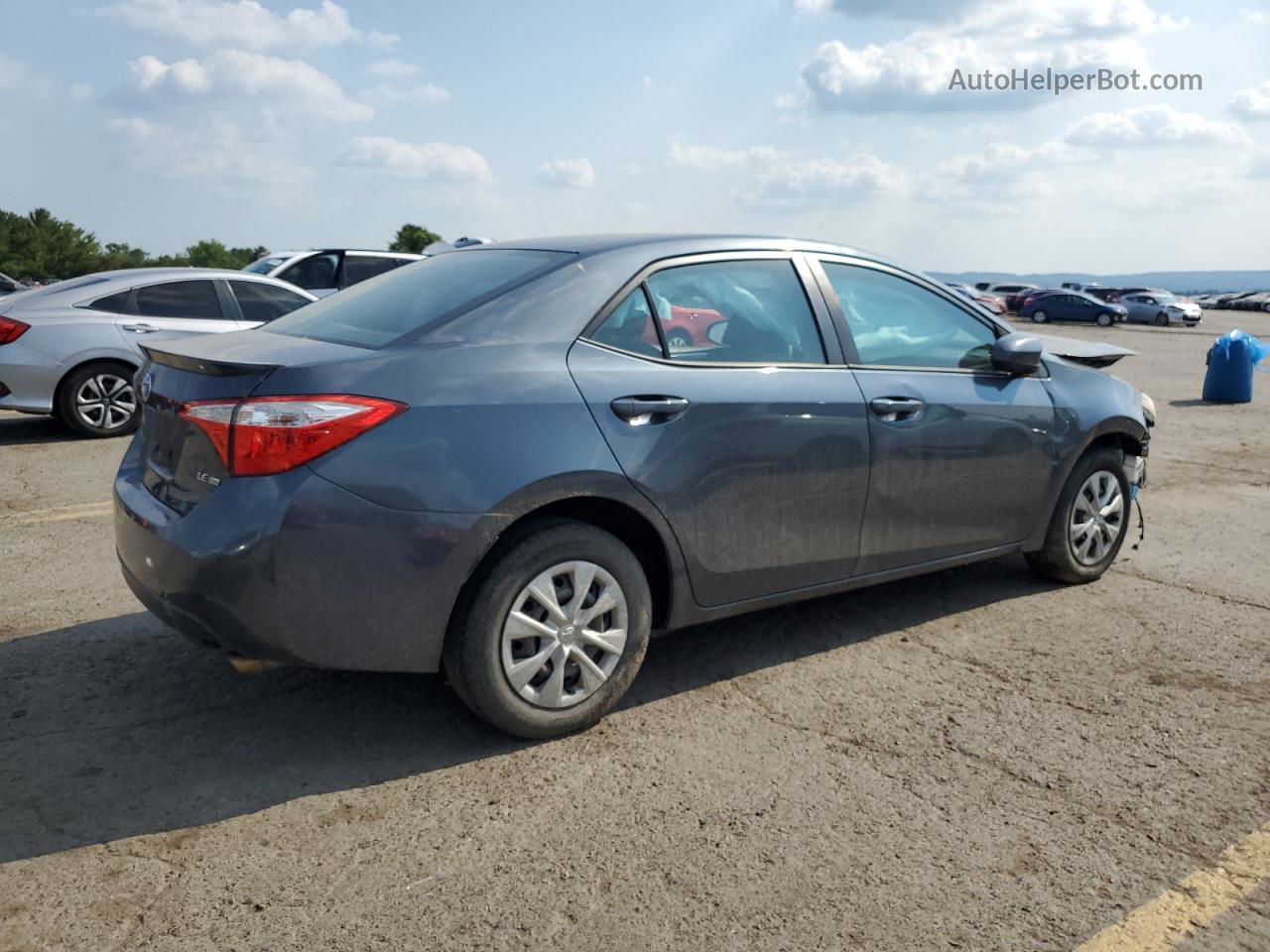 2015 Toyota Corolla Eco Gray vin: 2T1BPRHE1FC314232