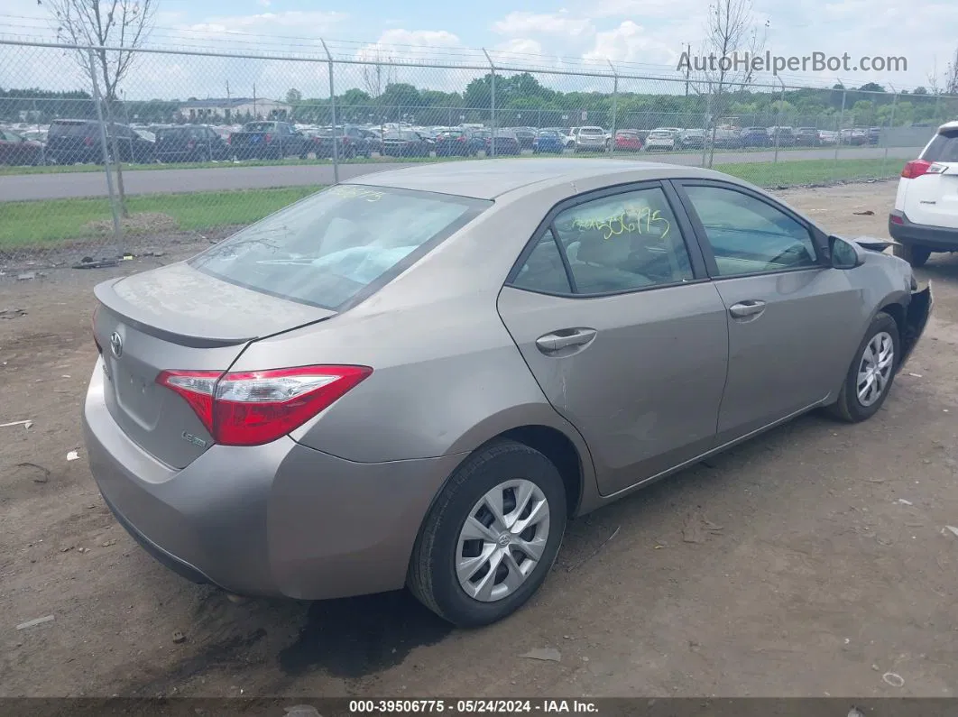 2016 Toyota Corolla Le Eco Gray vin: 2T1BPRHE6GC483356