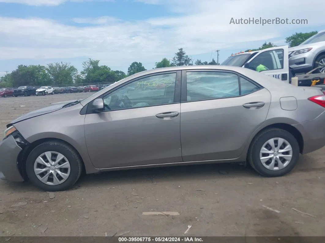 2016 Toyota Corolla Le Eco Gray vin: 2T1BPRHE6GC483356