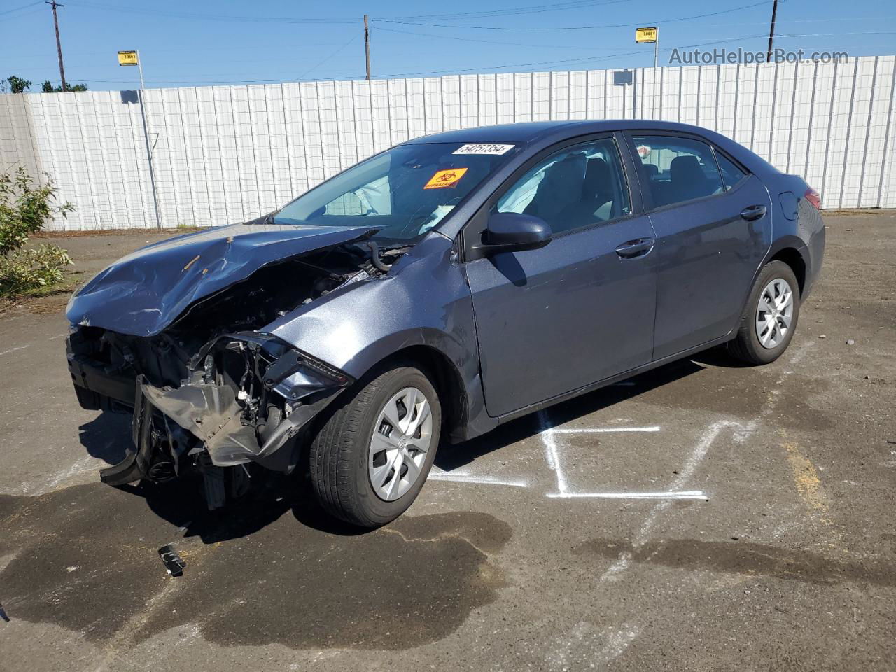 2017 Toyota Corolla Le Blue vin: 2T1BPRHE6HC863945