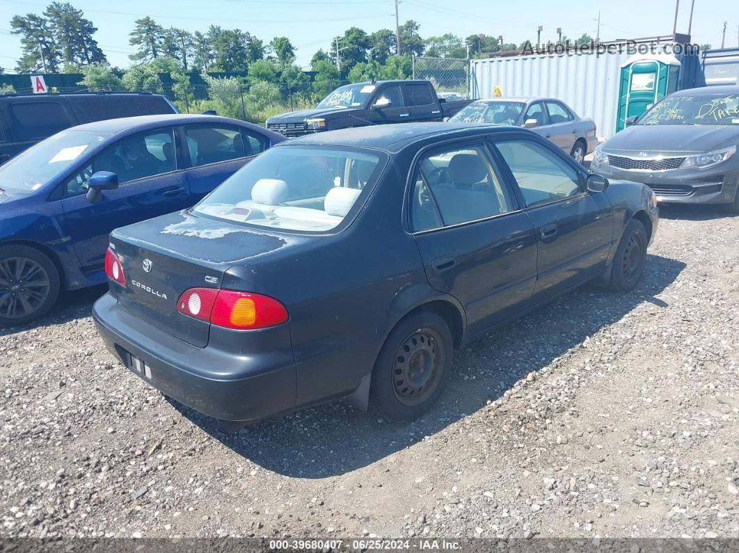 2002 Toyota Corolla Ce Black vin: 2T1BR12E02C535268