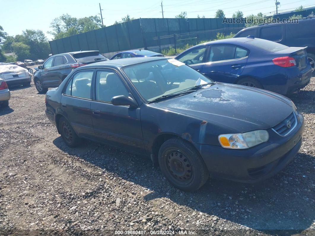 2002 Toyota Corolla Ce Black vin: 2T1BR12E02C535268