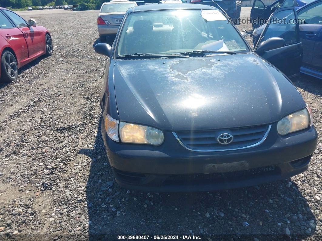 2002 Toyota Corolla Ce Black vin: 2T1BR12E02C535268