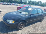 2002 Toyota Corolla Ce Black vin: 2T1BR12E02C535268