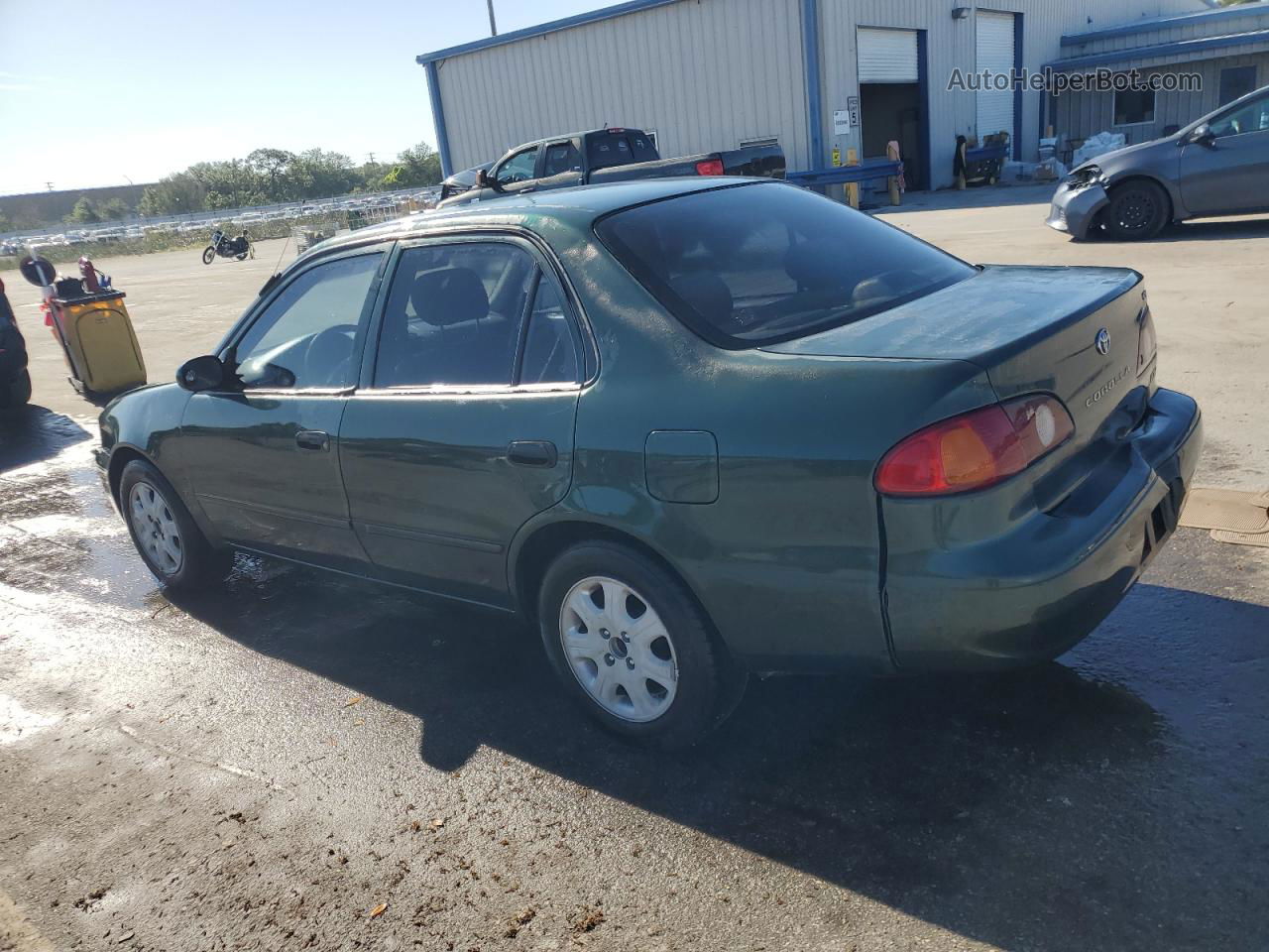 2002 Toyota Corolla Ce Green vin: 2T1BR12E02C566472