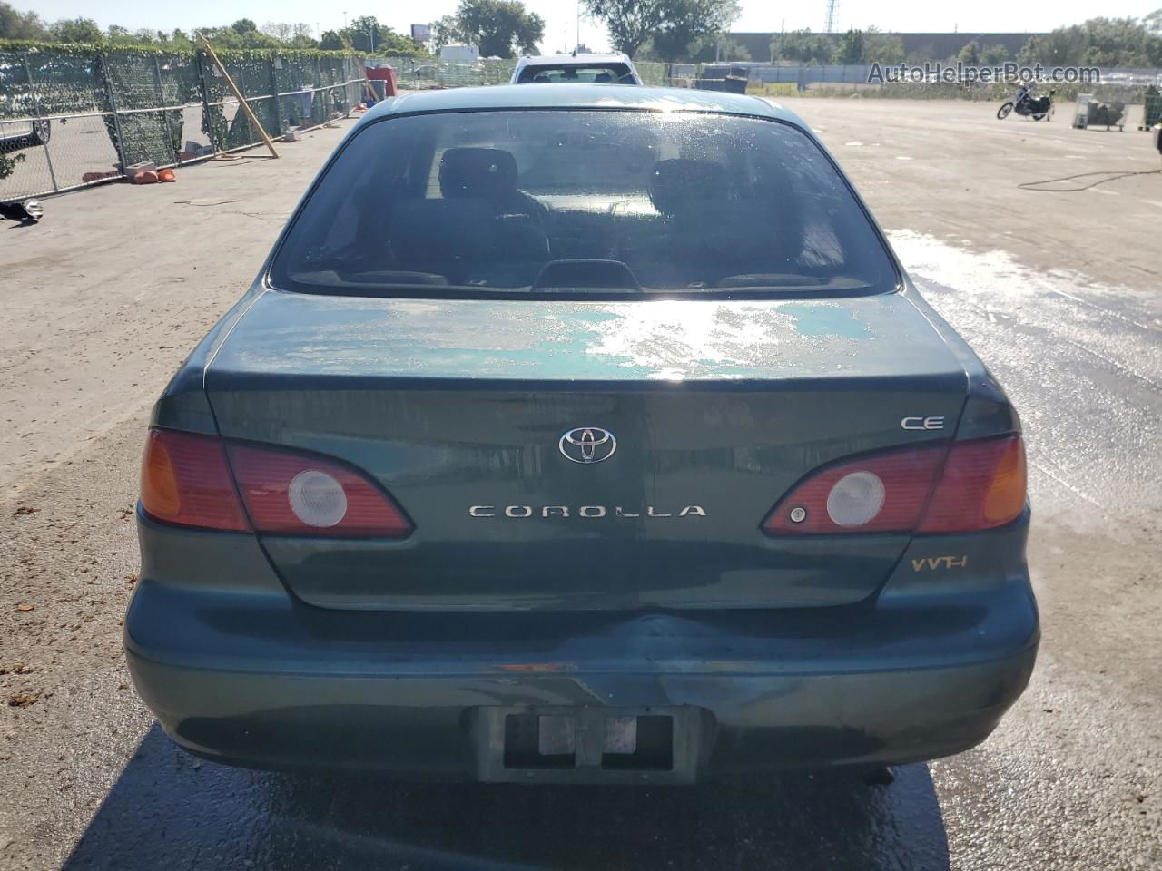 2002 Toyota Corolla Ce Green vin: 2T1BR12E02C566472