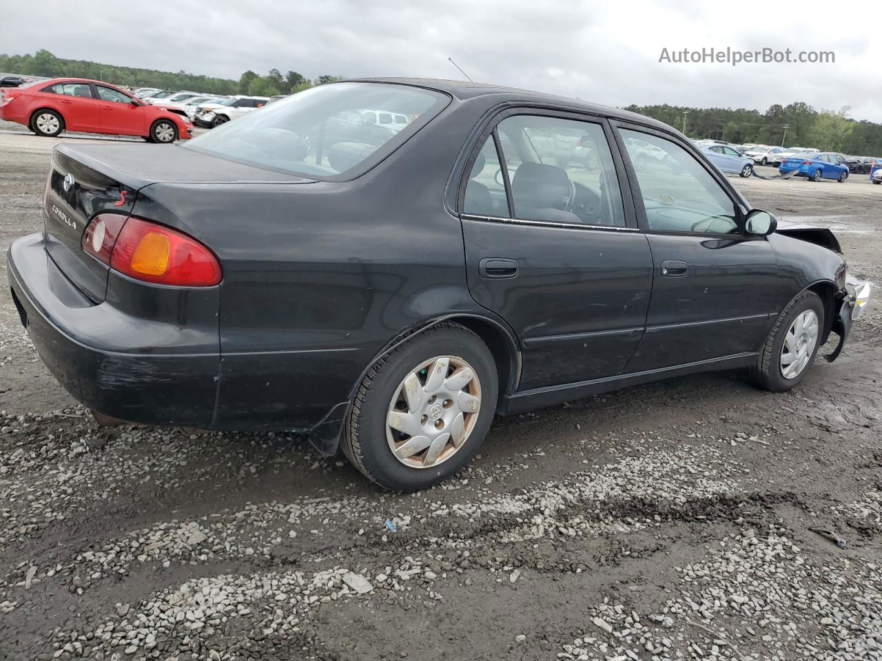 2002 Toyota Corolla Ce Black vin: 2T1BR12E12C526790