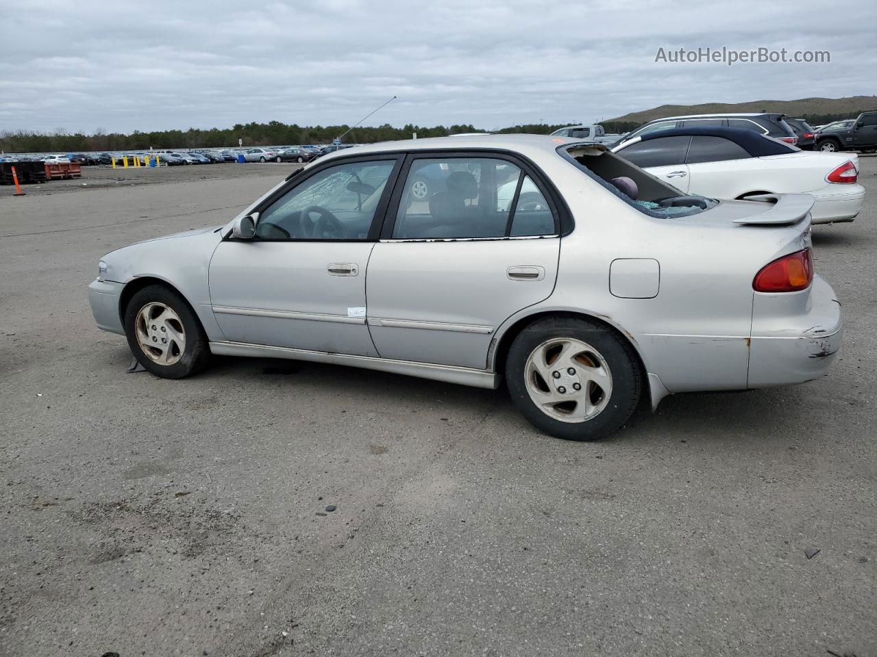 2002 Toyota Corolla Ce Silver vin: 2T1BR12E12C539944