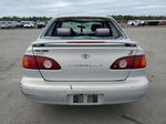 2002 Toyota Corolla Ce Silver vin: 2T1BR12E12C539944