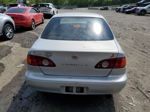 2002 Toyota Corolla Ce Silver vin: 2T1BR12E12C547932