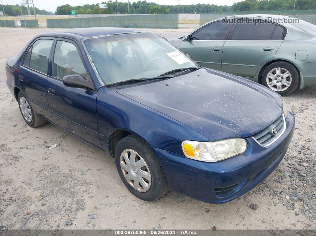 2002 Toyota Corolla Ce Dark Blue vin: 2T1BR12E12C569641