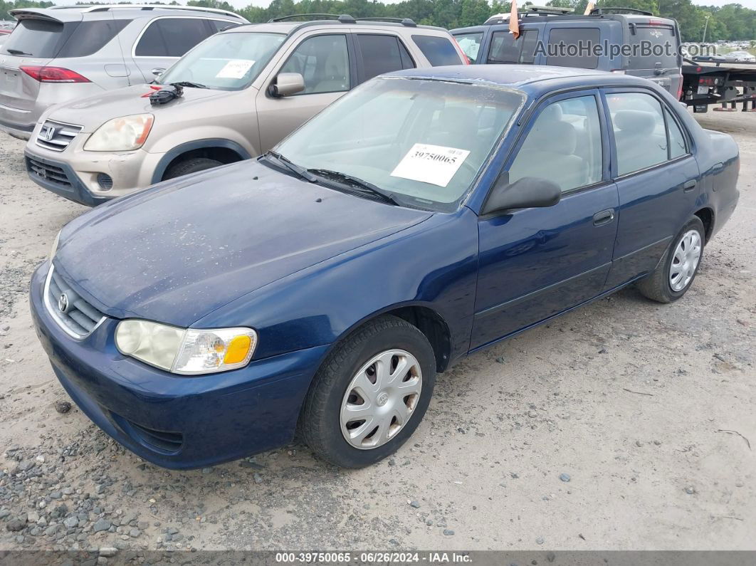 2002 Toyota Corolla Ce Dark Blue vin: 2T1BR12E12C569641