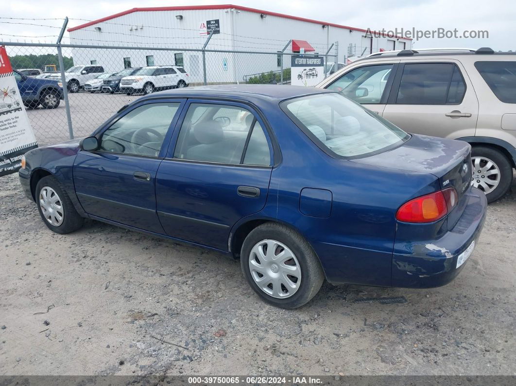 2002 Toyota Corolla Ce Dark Blue vin: 2T1BR12E12C569641