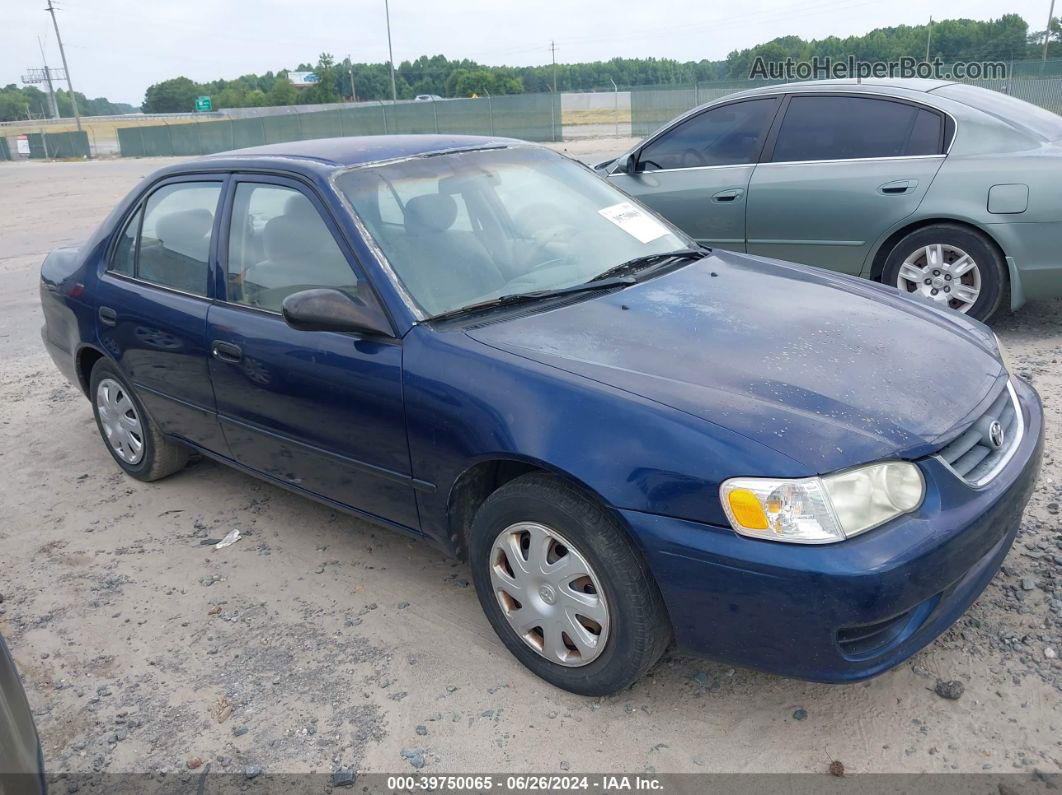 2002 Toyota Corolla Ce Dark Blue vin: 2T1BR12E12C569641