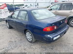 2002 Toyota Corolla Ce Dark Blue vin: 2T1BR12E12C569641