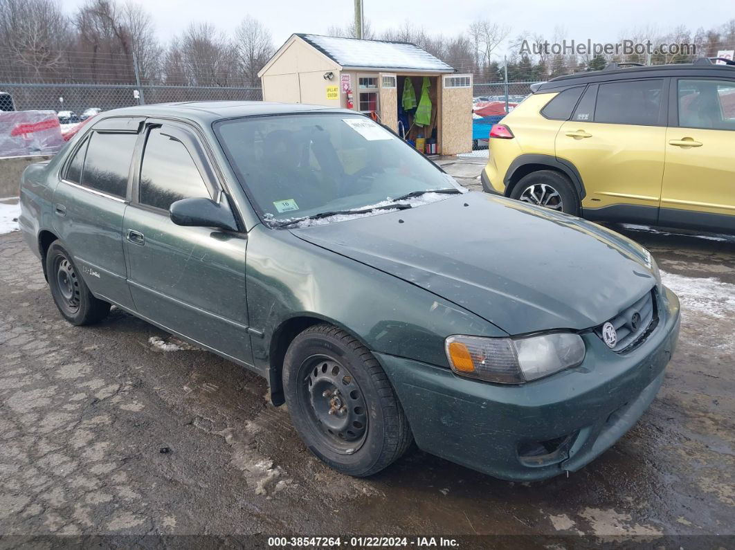 2002 Toyota Corolla Le Зеленый vin: 2T1BR12E12C581109