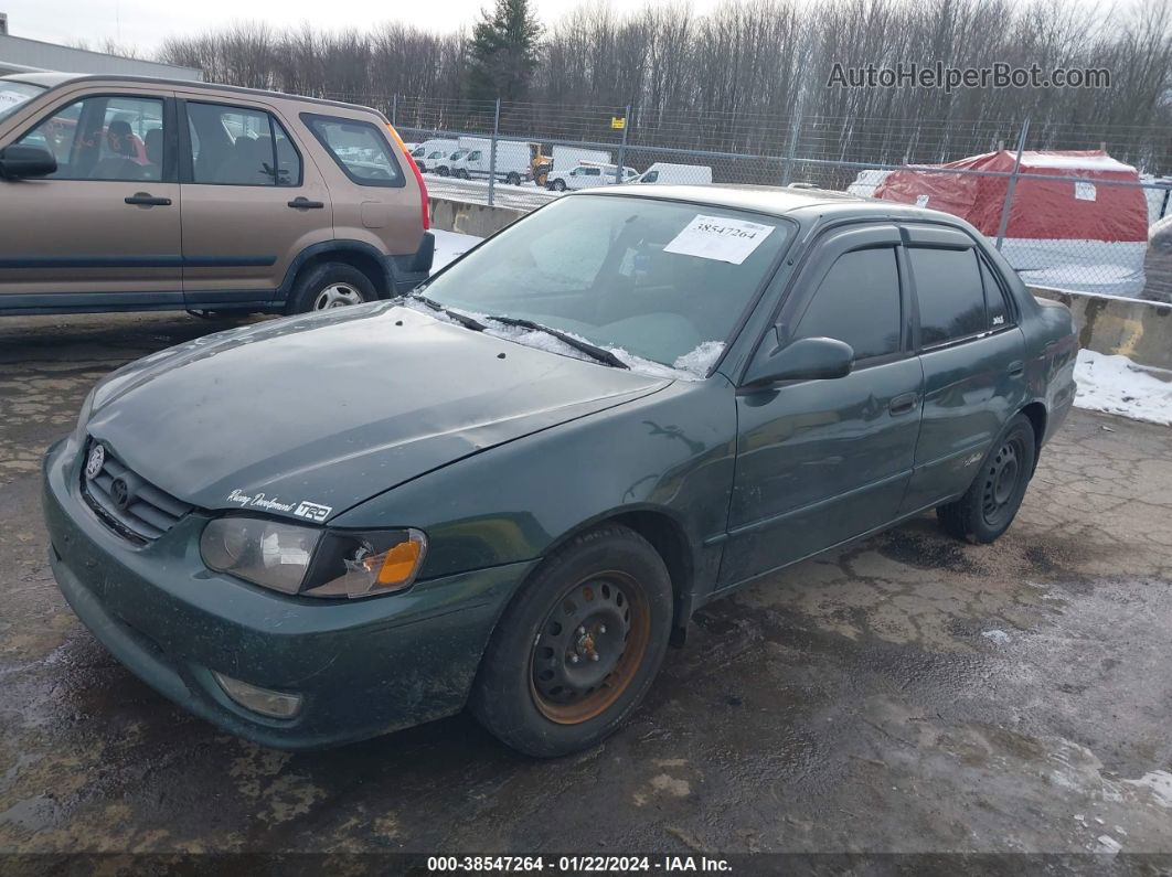 2002 Toyota Corolla Le Зеленый vin: 2T1BR12E12C581109