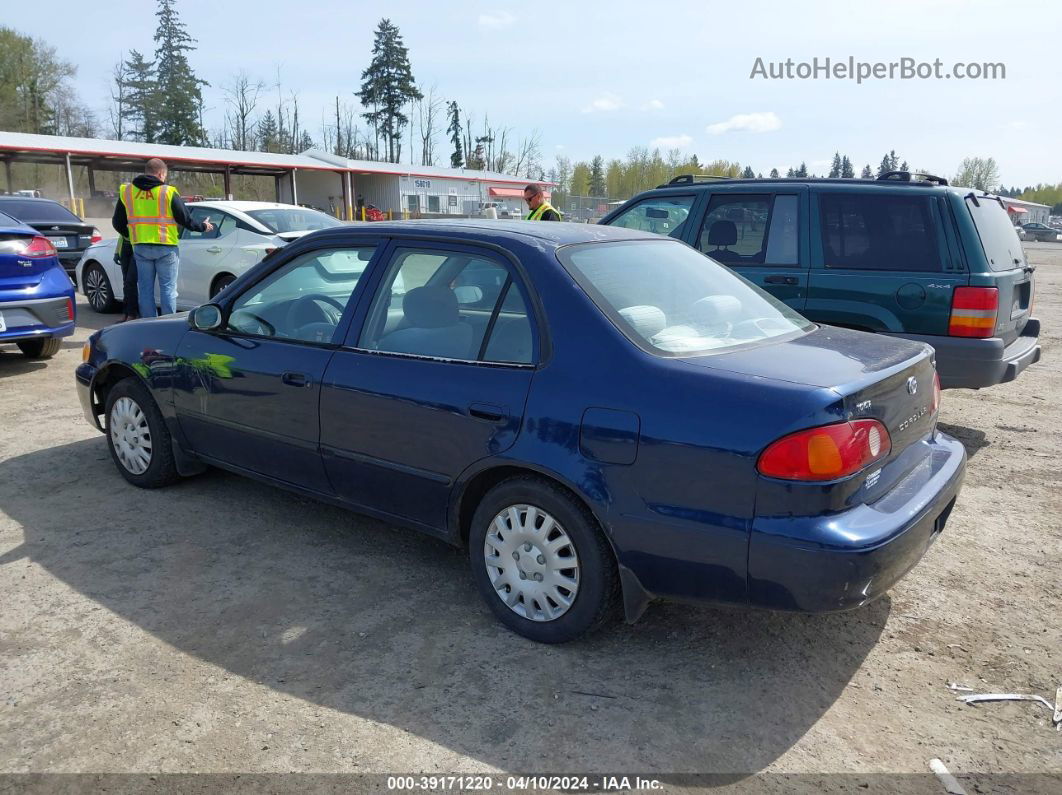 2002 Toyota Corolla Ce Blue vin: 2T1BR12E22C544621