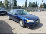 2002 Toyota Corolla Ce Blue vin: 2T1BR12E22C544621