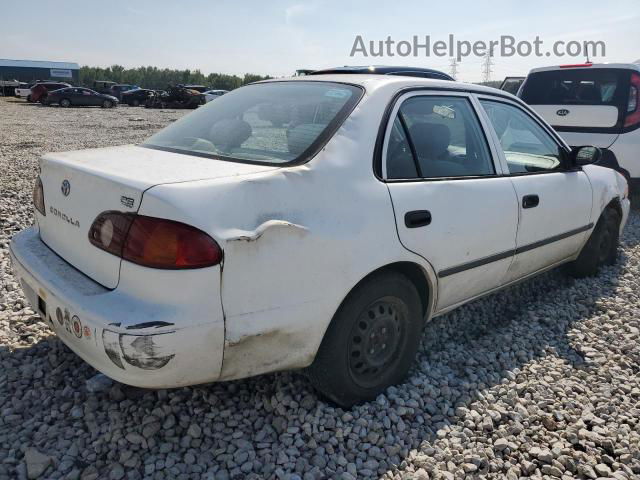 2002 Toyota Corolla Ce White vin: 2T1BR12E22C558468