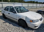 2002 Toyota Corolla Ce White vin: 2T1BR12E22C558468