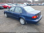 2002 Toyota Corolla Ce Blue vin: 2T1BR12E22C569115