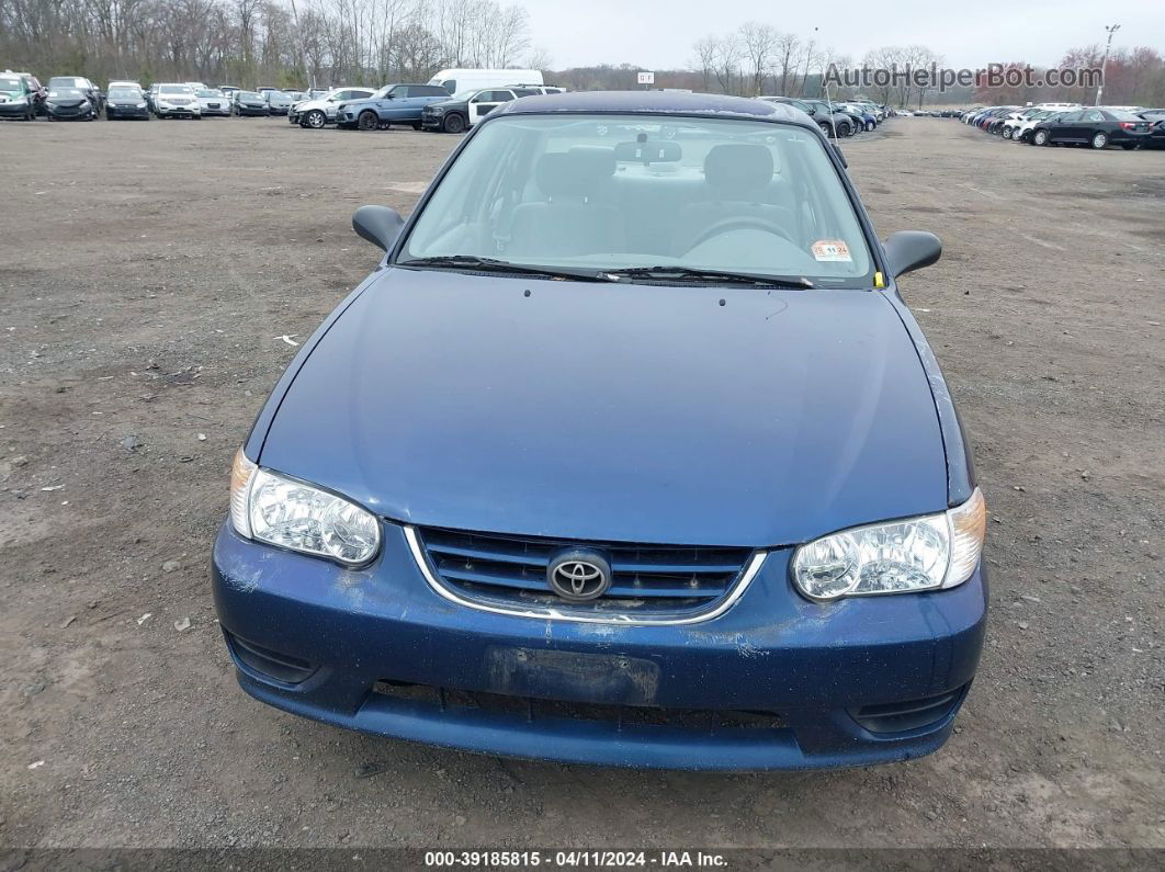 2002 Toyota Corolla Ce Blue vin: 2T1BR12E22C569115