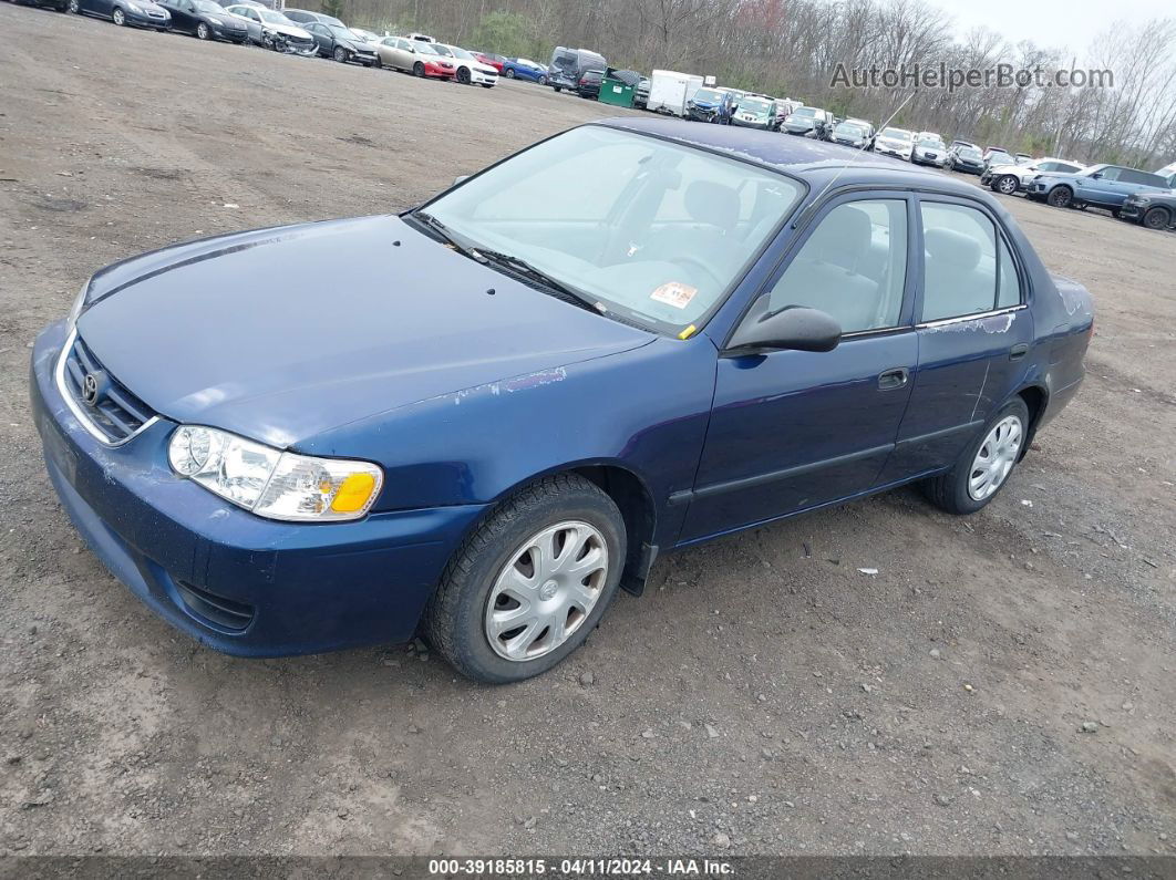 2002 Toyota Corolla Ce Blue vin: 2T1BR12E22C569115