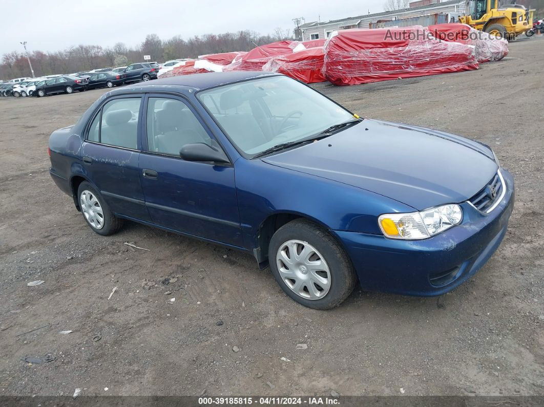 2002 Toyota Corolla Ce Blue vin: 2T1BR12E22C569115