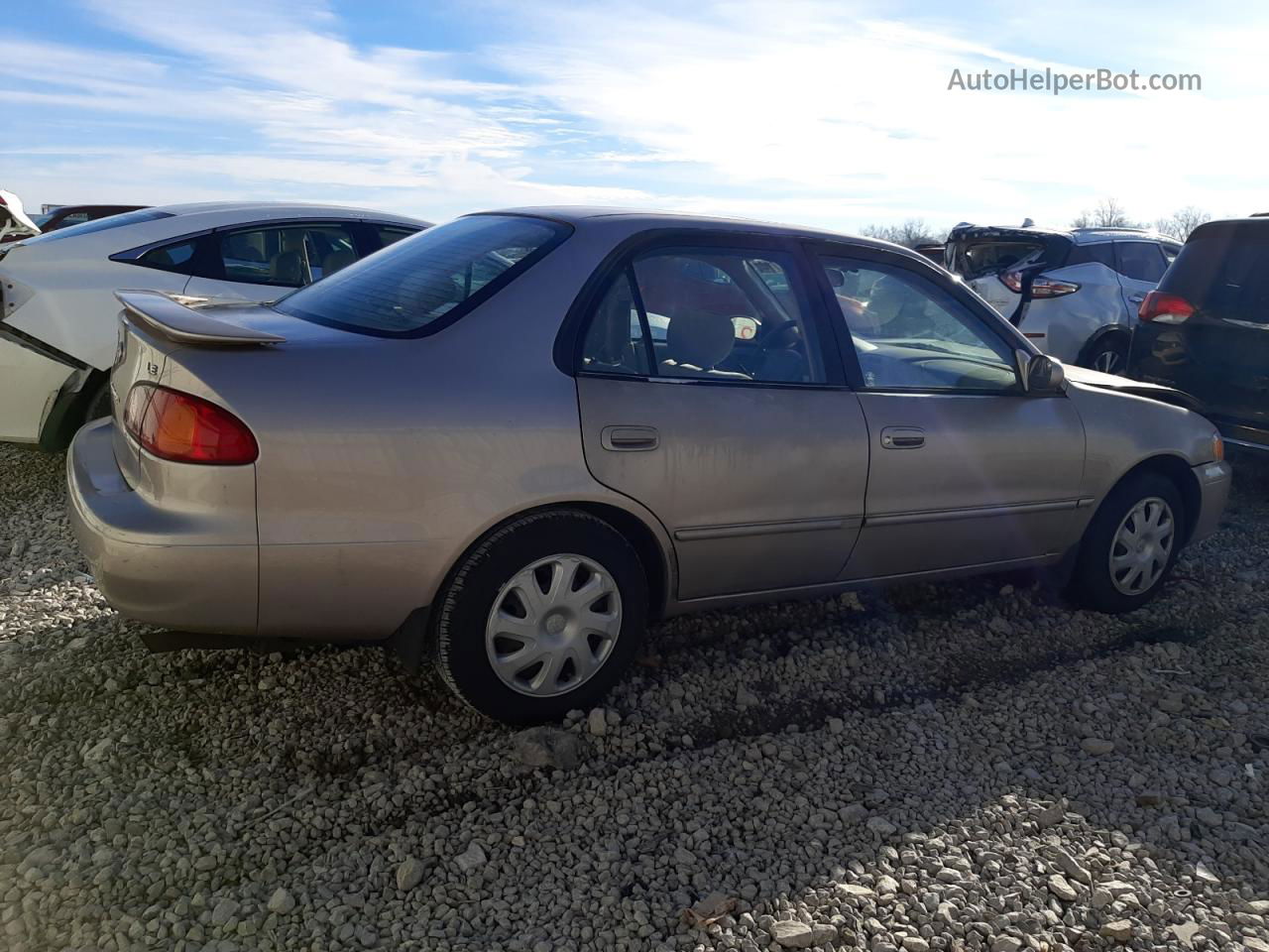 2002 Toyota Corolla Ce Gray vin: 2T1BR12E22C584391