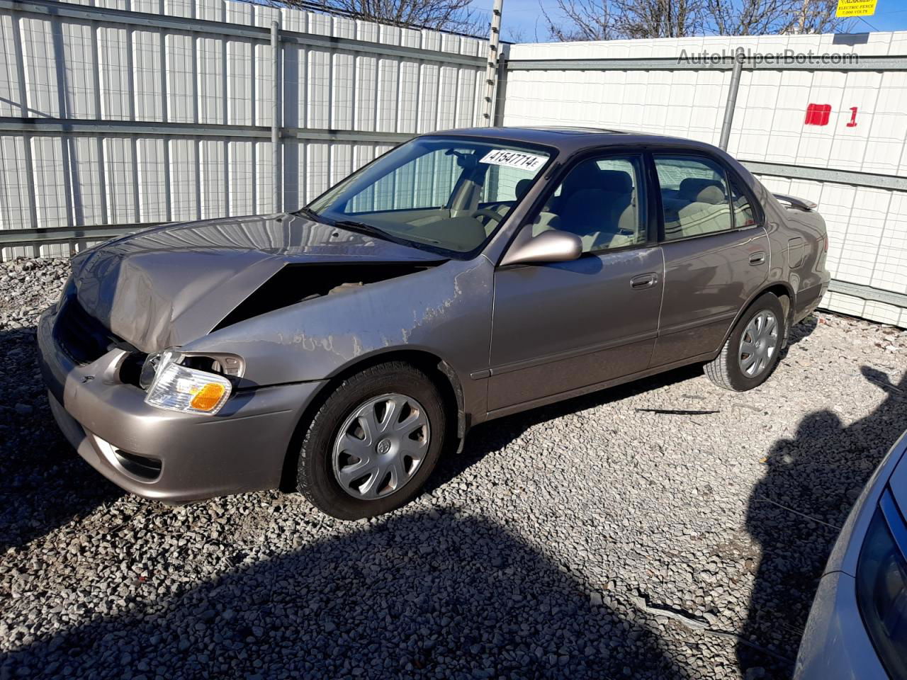 2002 Toyota Corolla Ce Gray vin: 2T1BR12E22C584391