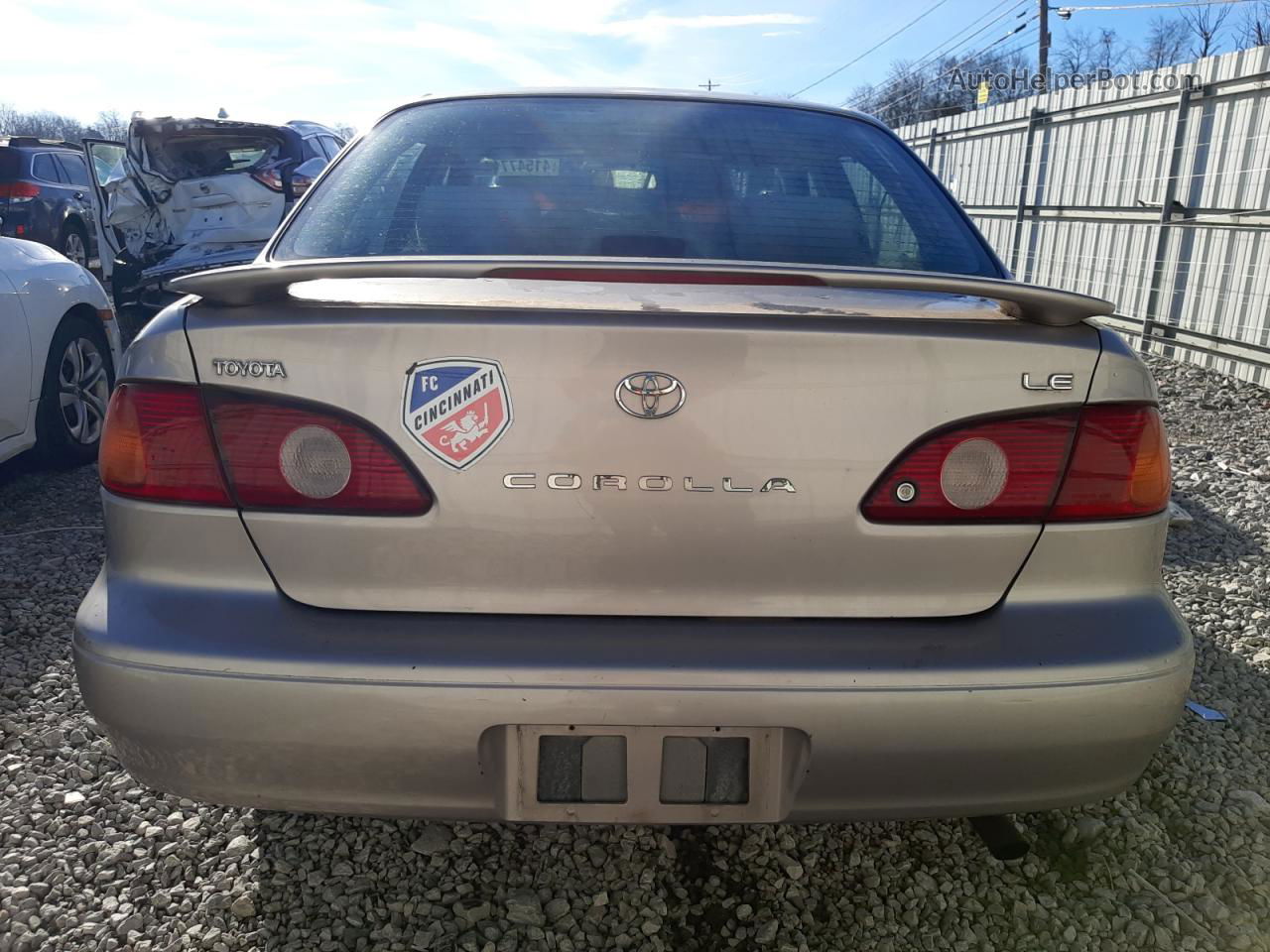 2002 Toyota Corolla Ce Gray vin: 2T1BR12E22C584391