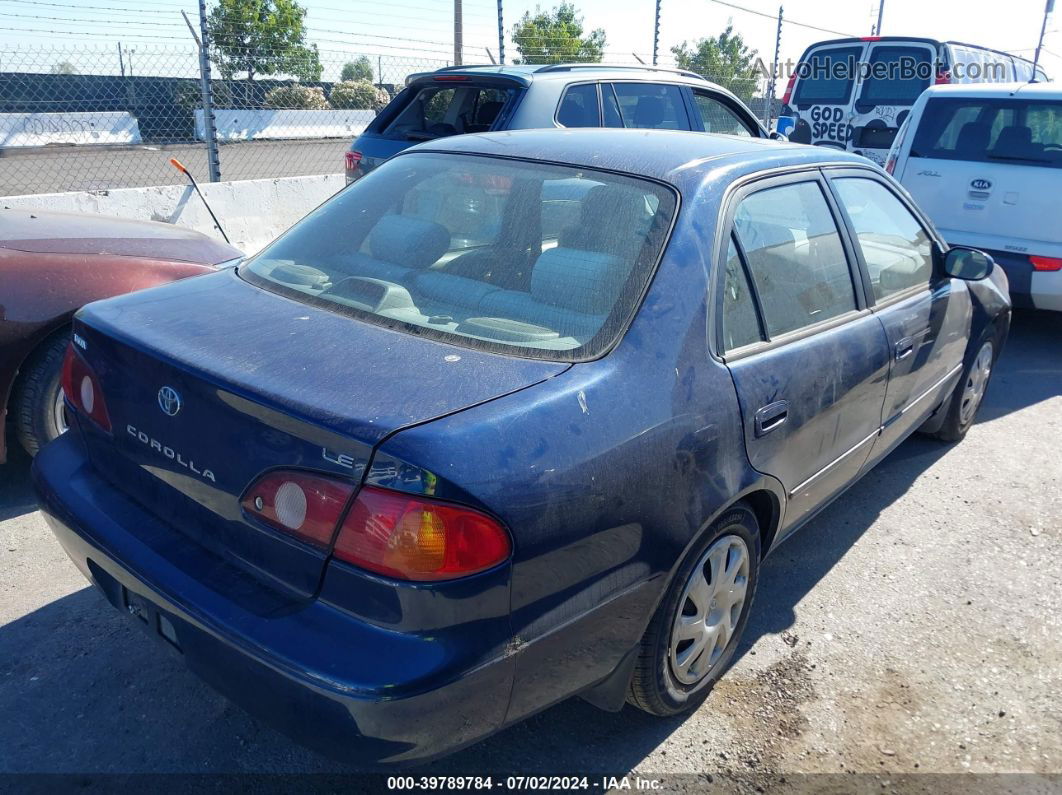 2002 Toyota Corolla Le Синий vin: 2T1BR12E42C574848