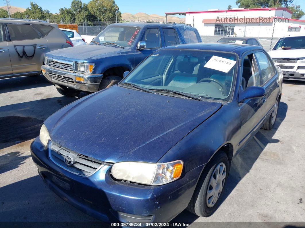 2002 Toyota Corolla Le Blue vin: 2T1BR12E42C574848