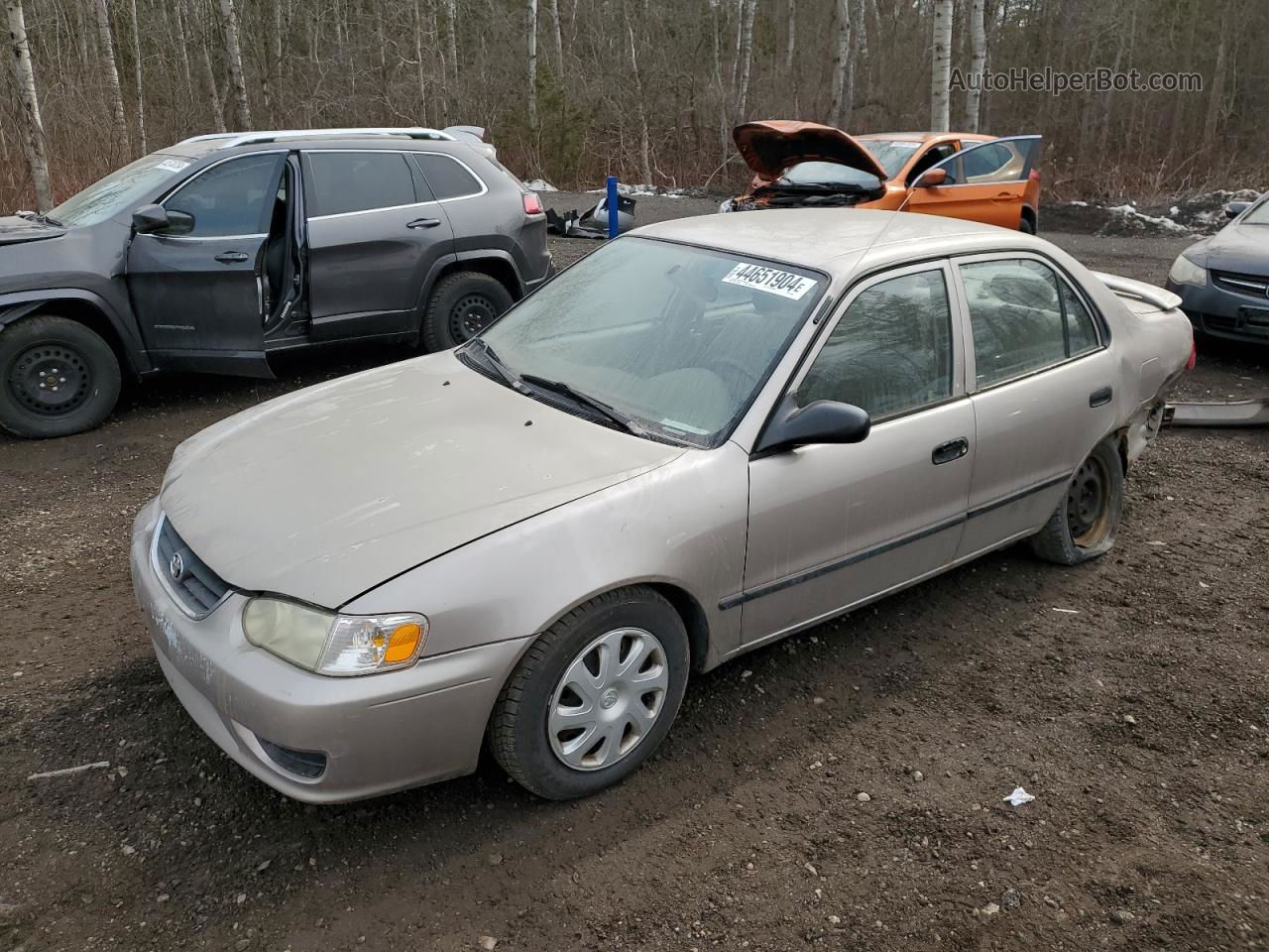 2002 Toyota Corolla Ce Tan vin: 2T1BR12E52C883826