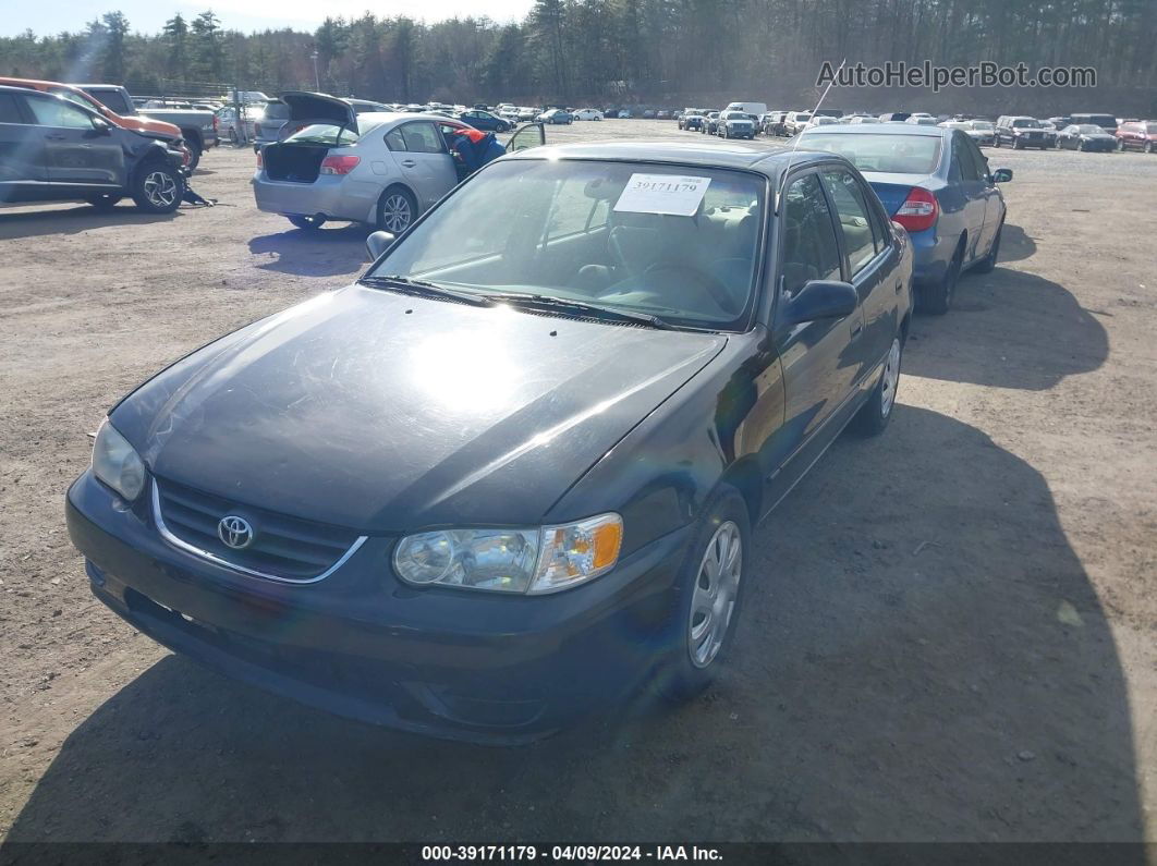 2002 Toyota Corolla Le Black vin: 2T1BR12E62C570882