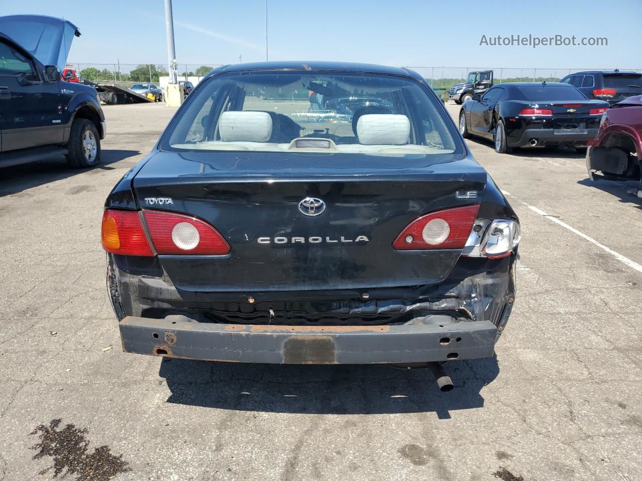 2002 Toyota Corolla Ce Black vin: 2T1BR12E62C575788