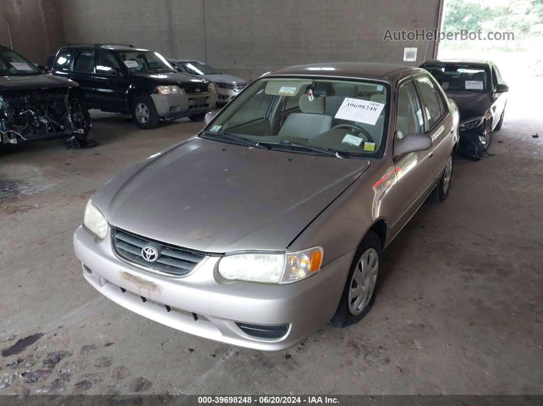 2002 Toyota Corolla Le Желто-коричневый vin: 2T1BR12E62C585799