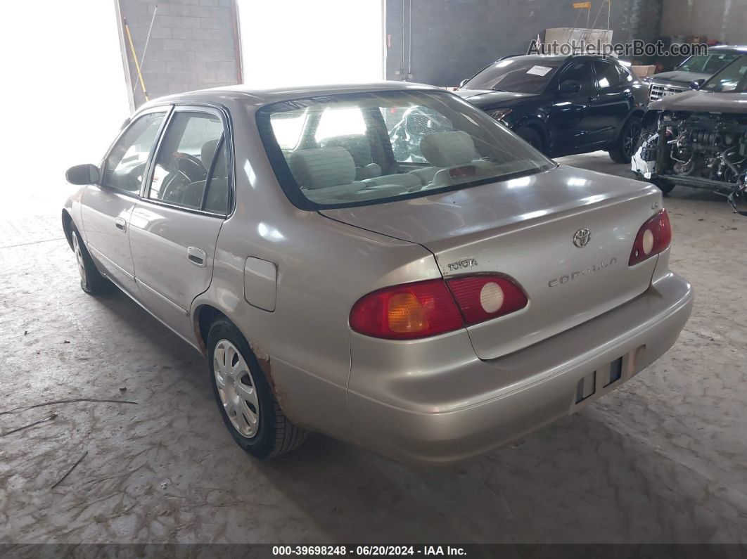 2002 Toyota Corolla Le Желто-коричневый vin: 2T1BR12E62C585799