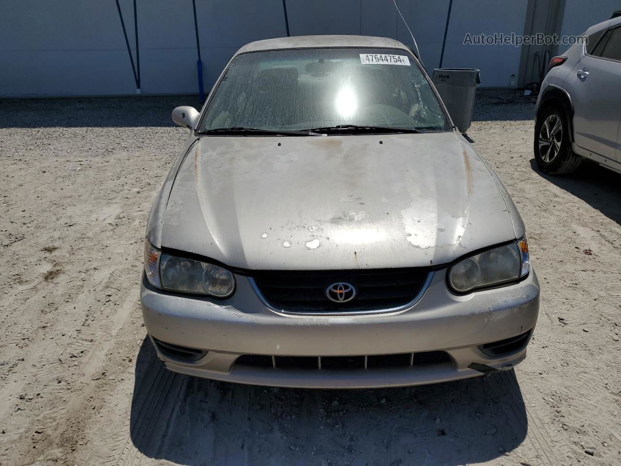 2002 Toyota Corolla Ce Silver vin: 2T1BR12E72C558370