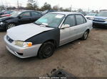 2002 Toyota Corolla Le Silver vin: 2T1BR12E82C540752