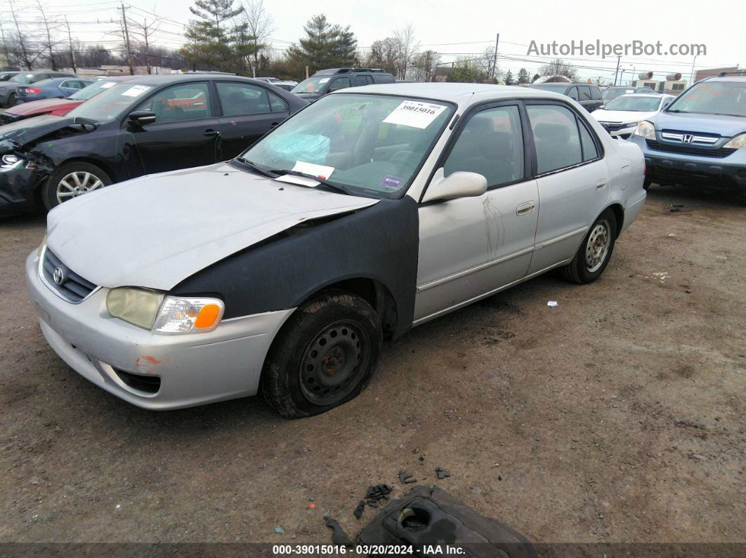 2002 Toyota Corolla Le Silver vin: 2T1BR12E82C540752