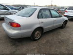 2002 Toyota Corolla Le Silver vin: 2T1BR12E82C540752