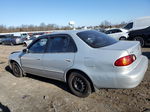 2002 Toyota Corolla Ce Silver vin: 2T1BR12E82C557633