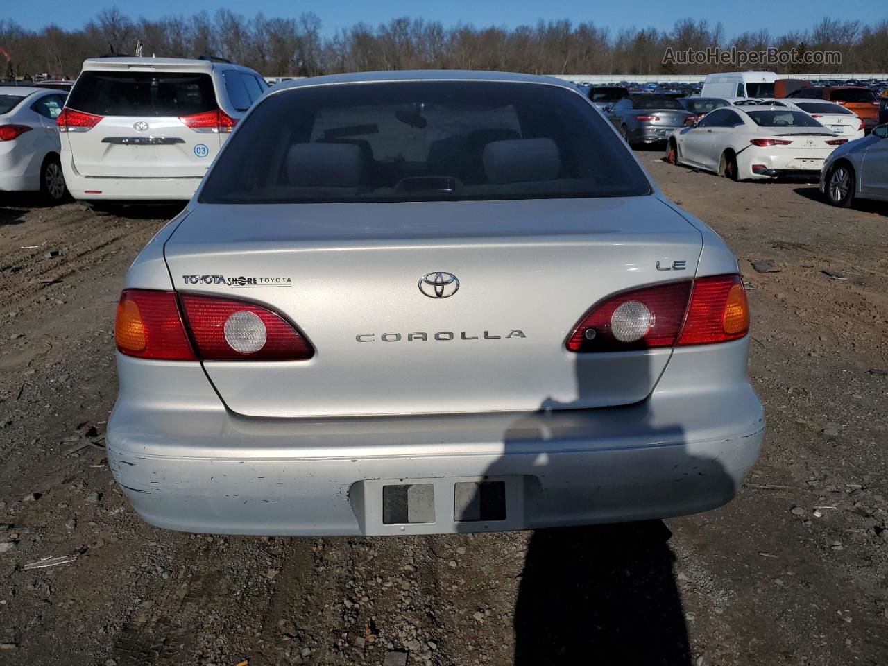 2002 Toyota Corolla Ce Silver vin: 2T1BR12E82C557633